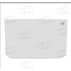 VITRE AVANT PARTIE BASSE SANS TROUS KUBOTA KX61-2 / KX61-2 APLHA / KX71-2 / KX71-2 ALPHA / KX91-2 / KX121-2 / KX161-2 (DE 199...