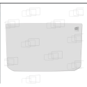 VITRE AVANT PARTIE BASSE SANS TROUS KUBOTA KX61-2 / KX61-2 APLHA / KX71-2 / KX71-2 ALPHA / KX91-2 / KX121-2 / KX161-2 (DE 199...