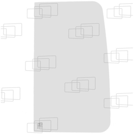 VITRE DROITE ARRIERE COULISSANTE KUBOTA KX61-2 / KX61-2 APLHA / KX71-2 / KX71-2 ALPHA / KX91-2 / KX121-2 / KX161-2 (de 1997 à...