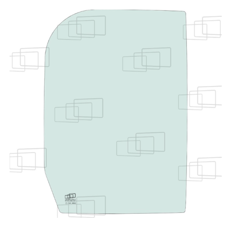 VITRE MAIN DROITE FIXE HYUNDAI R16-9 A PARTIR DE 2015 149539F