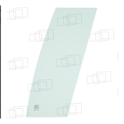 VITRE PORTE PARTIE HAUTE AVANT FIXE GAUCHE HITACHI ZX85US-5/5B ZX135US-5/5B ZX225US-5/5B ZX225USLC-5/5B (-5/-5B SERIES) (DE 2...