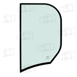 VITRE COTE DERRIERE PORTE GAUCHE BOBCAT E55W (DE 2009 A 2015) 063202F