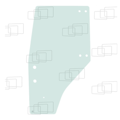 VITRE PORTE GAUCHE KUBOTA M108 M108S M105S M105 M4900 M5700 M8200 M9000 ME5700 ME8200 ME9000 059837A