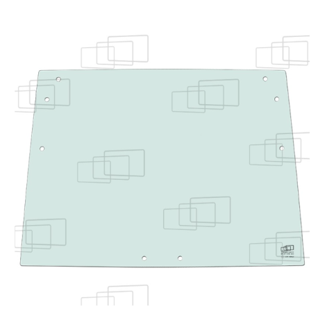VITRE AVANT HAUTE OUVRANT KUBOTA M6950 M7950 M8950 M9750 059402E