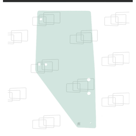 VITRE PORTE DROITE (X SERIES) KUBOTA M100X M110X M120X M125X M128X M130X M135X M120 M125 M128 M130 M135 M100 M110 M120 159042E
