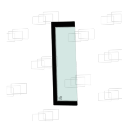 VITRE COTE DERRIERE PORTE GAUCHE KUBOTA R065 R082 R085 152327D