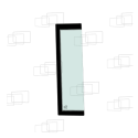 VITRE COTE DERRIERE PORTE GAUCHE KUBOTA R065 R082 R085 152327D