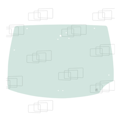 VITRE ARRIERE KUBOTA M6-101 M6-111 M6-121 M6-131 M6-141 M6-142 M7132 M7152 M7172 150350E
