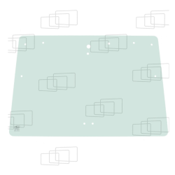 VITRE ARRIERE HAUTE KUBOTA M105 M4900 M5700 M8200 M9000 ME5700 ME8200 ME9000 146677F