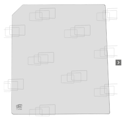VITRE PORTE PARTIE HAUTE GAUCHE/DROITE (CABINE EK50) KUBOTA M6950 M7950 M8950 M9750 145230G