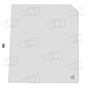 VITRE PORTE PARTIE HAUTE GAUCHE/DROITE (CABINE EK50) KUBOTA M6950 M7950 M8950 M9750 145230G