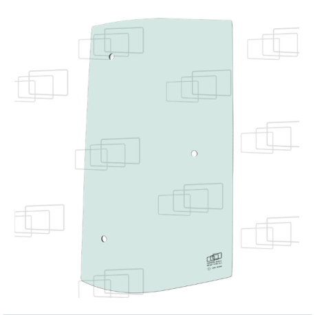 VITRE COTE DERRIERE PORTE DROITE OUVRANT KUBOTA M5071NC M5072N M5091NC M5-092N M5-102N M5101NC M5112NC M6040N M7040N M7060N M...
