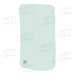VITRE COTE DERRIERE PORTE GAUCHE KUBOTA M6040 M7040 M7060 M8540 M8560 M9540 M9960 M5111 M5-112 H/UN6 144064G