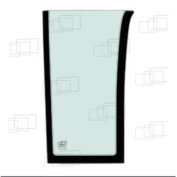 VITRE AVANT PARTIE BASSE DROITE KUBOTA M6040 M7040 M7060 M8540 M8560 M9540 M9960 143121C