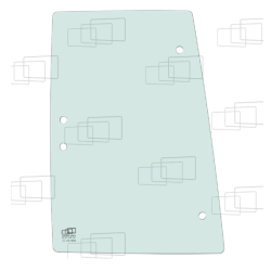 VITRE COTE DERRIERE PORTE GAUCHE/DROITE KUBOTA M5400 M5700 M8200 M9000 ME5700 ME8200 ME8200N ME9000 159206H