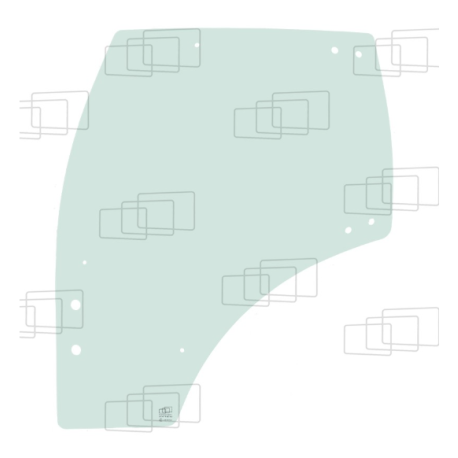 VITRE PORTE GAUCHE KUBOTA M6-101 M6-111 M6-121 M6-131 M6-141 M6-142 M7132 M7152 M7172 159106A