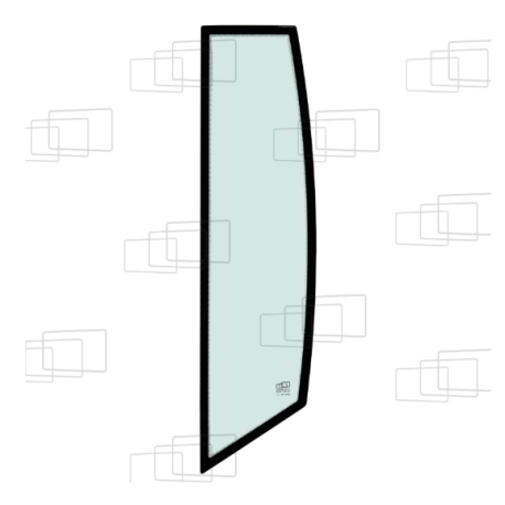 VITRE COTE DERRIERE PORTE GAUCHE/DROITE KUBOTA RT250-2 RT270-2 RT280-2 266484A