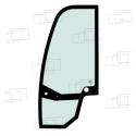 VITRE PORTE GAUCHE UNE PIECE KUBOTA RT250-2 RT270-2 RT280-2 266468B