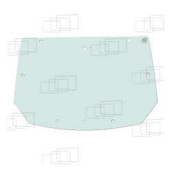 VITRE ARRIERE KUBOTA M8200 M9000 ME5700 ME8200 ME8200N ME9000 166367A