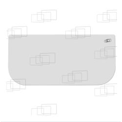 VITRE TOIT KUBOTA U35-3 ZTS / U35-3 ZTS ALPHA / U45-3 ZTS / U45-3 ZTS ALPHA / U50-3 ZTS (A PARTIR DE 2003) 166250E