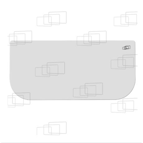 VITRE TOIT KUBOTA U35-3 ZTS / U35-3 ZTS ALPHA / U45-3 ZTS / U45-3 ZTS ALPHA / U50-3 ZTS (A PARTIR DE 2003) 166250E