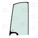 VITRE PORTE PARTIE HAUTE YANMAR VIO75-A 272139B