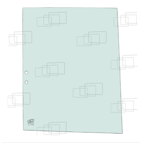 VITRE COULISSANTE ARRIERE DROITE YANMAR VIO80 / VIO80U / VIO80-1 / VIO80-2 / VIO82 /SV100-2 PB /B7-5B / B7-6 265932I