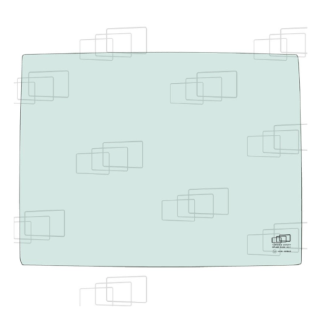 VITRE AVANT PARTIE BASSE YANMAR B7 SIGMA / VIO70-3 / VIO75 153164H