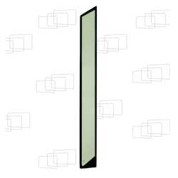 VITRE COTE AVANT GAUCHE YANMAR B7 SIGMA / VIO70-3 / VIO75 151352B