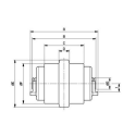 Galet inférieur MESSERSI M32 / M35 UF030Z0C / A010102 UF030Z0C-MESSERSI