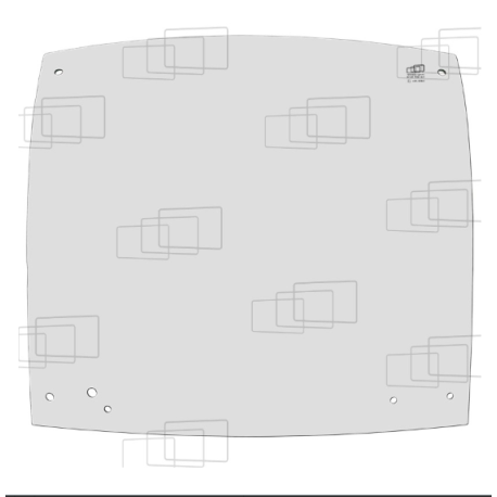 VITRE AVANT PARTIE HAUTE WACKER NEUSON 1503RD 2203 1403RD 1703 1903RD 2003 056164B