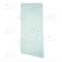 VITRE COTE DERRIERE PORTE GAUCHE/DROITE CATERPILLAR 416D/424D/428D/432D/438D/442D/446D (DE 2000 A 2005) 053636A
