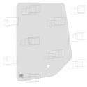 VITRE PORTE PARTIE HAUTE CATERPILLAR 428C/432C/438C (DE 1996 A 2000) 053747D