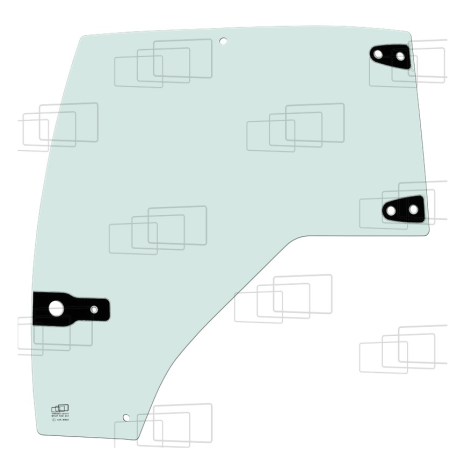 VITRE PORTE GAUCHE COURBE MC CORMICK TTX 190 TTX 210 TTX 230 XTX 145 XTX 165 XTX 185 XTX 200 XTX 215 132918H