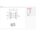 Galet inférieur O&K RH1,45SR UF095Z1A-OK