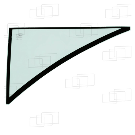 VITRE COTE DERRIERE PORTE PARTIE BASSE DROITE CATERPILLAR 422E/428E/432E/434E/442E/444E(DE 2005 A 2012) 422F/428F/432F/434F/4...