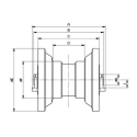 Galet inférieur YANMAR VIO50 / VIO50,2 / VIO50CR / VIO50PR / VIO50U UF089Z0A-YANMAR2
