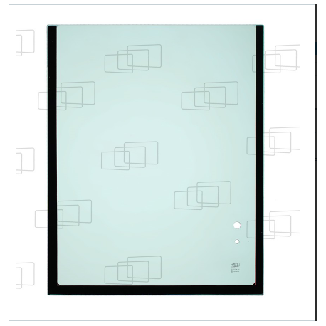VITRE AVANT HAUTE KOMATSU PC20MR-3/PC27MR-3/PC30MR-3/PC35MR-3/PC45MR-3/PC55MR-3 (DE 2008 à 2017) 053763C