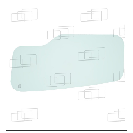 VITRE PORTE PARTIE BASSE KOMATSU PW130-6 / PW130ES-6K / PW150ES-6K / PW170ES-6K (DE 1998 A 2003) 054160H