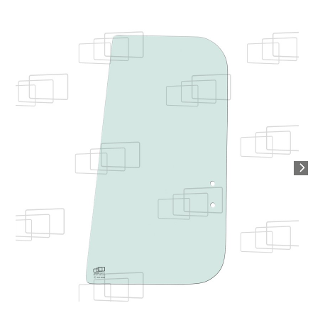 VITRE PORTE PARTIE HAUTE ARRIERE COULISSANTE GAUCHE KOMATSU PW130-6 / PW130ES-6K / PW150ES-6K / PW170ES-6K (DE 1998 A 2003) 0...