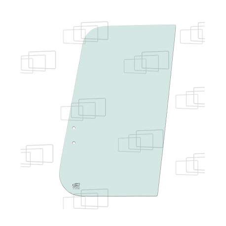VITRE PORTE PARTIE HAUTE AVANT COULISSANTE GAUCHE KOMATSU PC130-6 / PC160-6 / PC170-6 / PC180-6 / PC200-6 / PC210-6 / PC240-6...