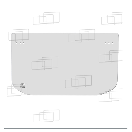 VITRE AVANT PARTIE BASSE KOMATSU PC20R-8 / PC27R-8 / PC35R-8 / PC45R-8 (DE 1998 A 2015) 055581B
