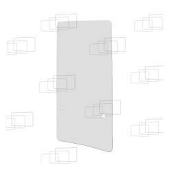 VITRE COTE DERRIERE PORTE GAUCHE/DROITE CATERPILLAR 428C / 432C / 438C (DE 1996 A 2000) 053646G