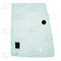 VITRE COTE DERRIERE PORTE PARTIE HAUTE GAUCHE CATERPILLAR 414E / 416EST / 420EST / 430EST / 450E (DE 2005 A 2012) 054388G