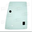 VITRE COTE DERRIERE PORTE PARTIE HAUTE DROITE CATERPILLAR 414E / 416EST / 420EST / 430EST / 450E (DE 2005 A 2012) 054393J