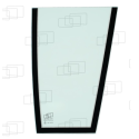 VITRE AVANT PARTIE BASSE DROITE CATERPILLAR 414E / 416EST / 420EST / 430EST / 450E (DE 2005 A 2012) 054489D