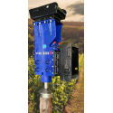 Enfonce-pieux hydraulique pour mini-pelle