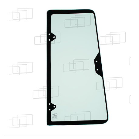 VITRE PORTE PARTIE HAUTE OUVRANT DROITE CASE 580K / 580LE / 580SLE / 580LPS / 580LSP / 580LXT / 580M / 580MXT / 580SK / 580SM...