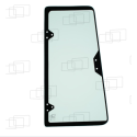 VITRE PORTE PARTIE HAUTE OUVRANT DROITE CASE 590K / 590LE / 590SLE / 590LPS / 590LSP / 590LXT / 590M / 590MXT / 590SK / 590SM...