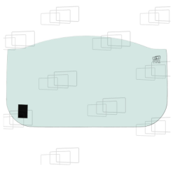 VITRE AVANT PARTIE BASSE CATERPILLAR 300D / 312D / 315D / 320D / 321D / 323D / 324D / 325D / 329D / 330D / 330D2/ 336D / 345D...